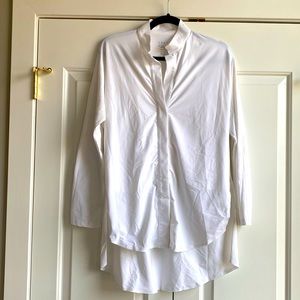 ADAY, size S, technical, white “Something Borrowed” shirt